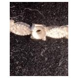 Sterling Silver Simulated Diamond-Accent Vintage-Style Ring