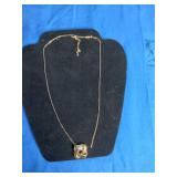 Knotted Gold 14K Gold Over Brass Pendant and Chain