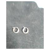 14K Yellow Gold Diamond-Cut 16mm Round Hoop Earrings
