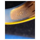 18K Gold Over Sterling Silver Personalized Lab-Created Stones - Size 9