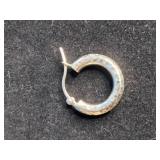 14K Yellow Gold Diamond-Cut 16mm Round Hoop Earrings