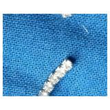 Rhodium Over Sterling Silver 2mm CZ Tennis Ankle Bracelet