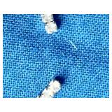 Rhodium Over Sterling Silver 2mm CZ Tennis Ankle Bracelet