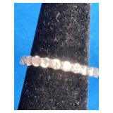 Sterling Silver CZ Anniversary Ring Size 6
