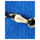 10K Yellow Gold 2.5MM Figaro 18" Neckless