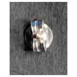 Rhodium Over Sterling Sliver Diamond Earrings
