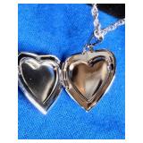 Silvertone Heart Locket