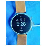 Womens Smartwatch FOSSIL VENTURE FTW6014 Leather Brown Touchscreen