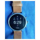 Womens Smartwatch FOSSIL VENTURE FTW6014 Leather Brown Touchscreen
