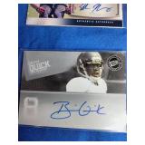 4 Autographed Football Cards