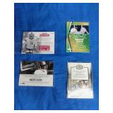 4 Autographed Football Cards