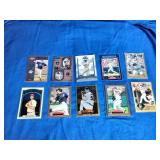 10 Numbered Baseball Cards