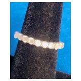 Sterling Silver CZ Anniversary Ring Size 6