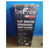 beFree Sound BFS-9160 Portable Bluetooth Double Subwoofer Party Speaker.