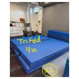 Two 4 - Inch Thick Tri Fold Gymnastics Mats (584005)