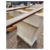 Large Porcelain Sink (584039) With Two Legs, Stamped with Date 12 - 29 - 44