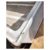 Large Porcelain Sink (584039) With Two Legs, Stamped with Date 12 - 29 - 44