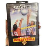 Super Volleyball Sega Genesis Game with Case and Manual
