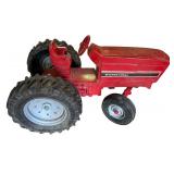 Vintage Tonka T-9 Mighty Dozer and International Tractor Toy Vehicles