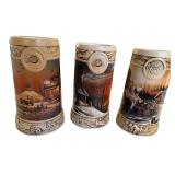 Set of 3 Miller Genuine Draft Terry Redlin Ducks Unlimited Beer Steins