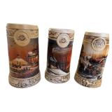 Set of 3 Miller Genuine Draft Terry Redlin Ducks Unlimited Beer Steins