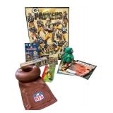 Green Bay Packers Collectibles Lot with Posters, Magazines, Figures and Plush