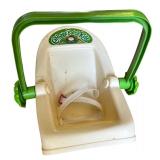Vintage Sew Easy Toy Sewing Machine, Cabbage Patch Kids Carrier, and Dolls Set