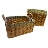 Set of 3 Woven Storage and Serving Baskets