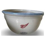 Red Wing Stoneware Casserole Dish with Blue Rim No Lid