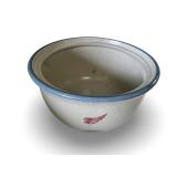 Red Wing Stoneware Casserole Dish with Blue Rim No Lid