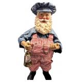 Set of 3 Clothtique Santa Claus Figurines assorted themes