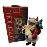 Clothtique Possible Dreams Santa with Baby Jesus Figurine with Box