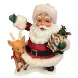 Collection of 4 Santa Claus Holiday Figurines with Original Boxes