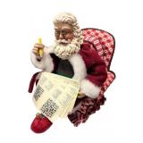 Possible Dreams Clothtique Santa Figure with Crossword Puzzle
