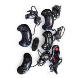 Lot of 5 Sega Genesis Game Controllers with Adapter