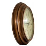 Atomix Round Wall Clock with Thermometer and Hygrometer