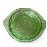 Set of 3 Green Depression Glass Serving Dishes
