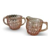 Collection of Vintage Pink Depression Glass Dishes and Tableware