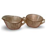 Collection of Vintage Pink Depression Glass Dishes and Tableware
