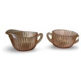 Collection of Vintage Pink Depression Glass Dishes and Tableware