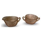Collection of Vintage Pink Depression Glass Dishes and Tableware