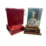 Louis XIII Baccarat Crystal Decanter with Display Case and Box