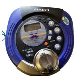 Aiwa XP-SP910 Cross Trainer Portable CD Player with Yurbuds Earbuds