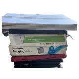 Bulk Office Supplies Collection with Storage Totes and Organizers