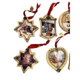 Set of 12 M.J. Hummel Porcelain Christmas Ornaments
