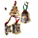Set of 12 M.J. Hummel Porcelain Christmas Ornaments