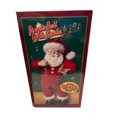 Set of 3 Musical Dancing Santa Claus Figures with Boxes