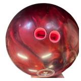Bowling Set with Dexter Size 8.5 Shoes, Ebonite Bag, and Red Swirl Bowling Ball