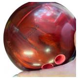 Bowling Set with Dexter Size 8.5 Shoes, Ebonite Bag, and Red Swirl Bowling Ball