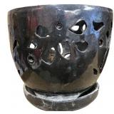 Collection of 7 Assorted Ceramic and Metal Planters and Pots